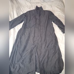 Long black trench coat